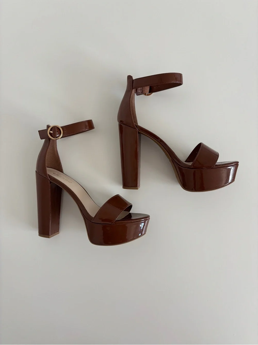 Brown thick heels
